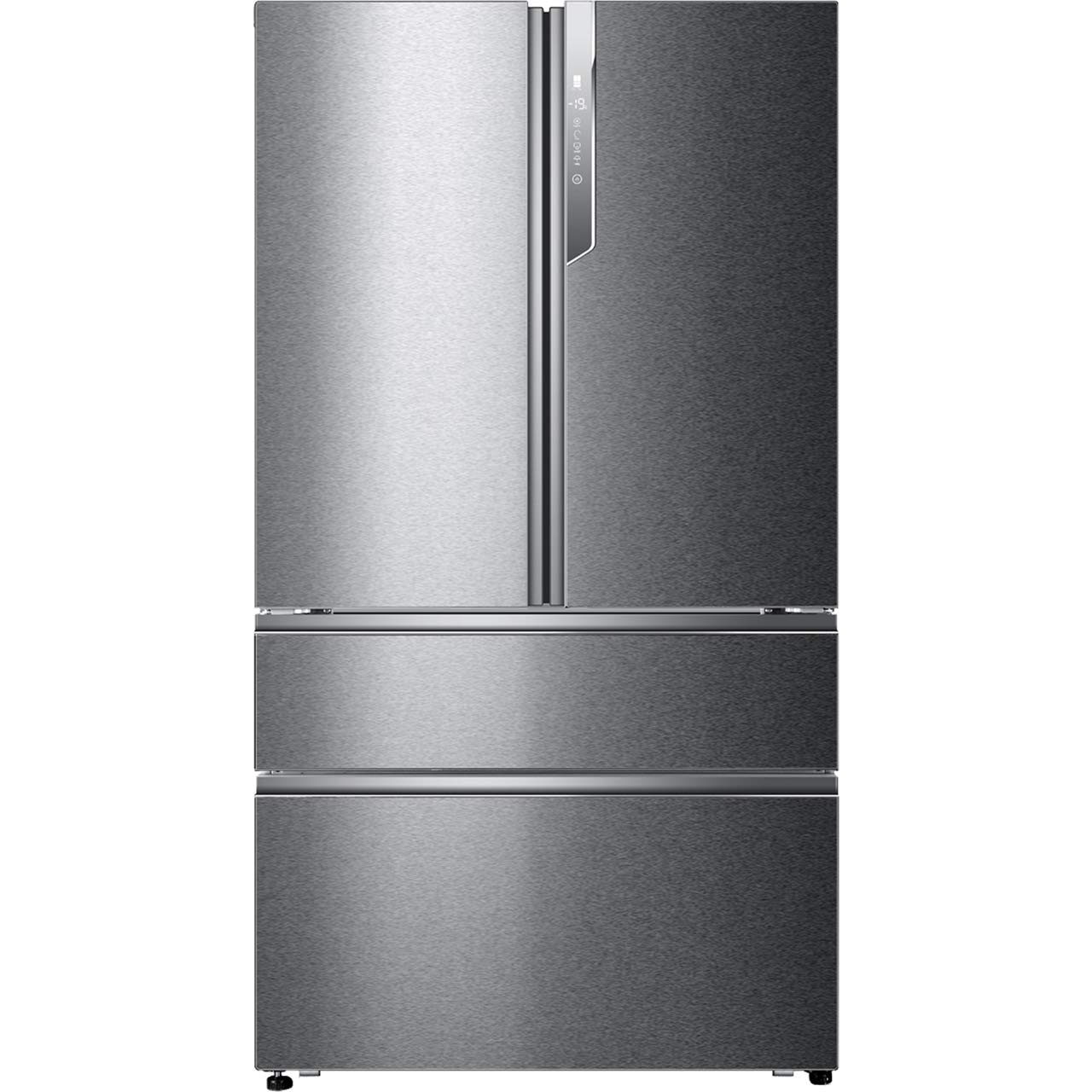 Haier HB26FSSAAA - Frigorifero americano senza gelo a tubo, in acciaio inox, classificato E