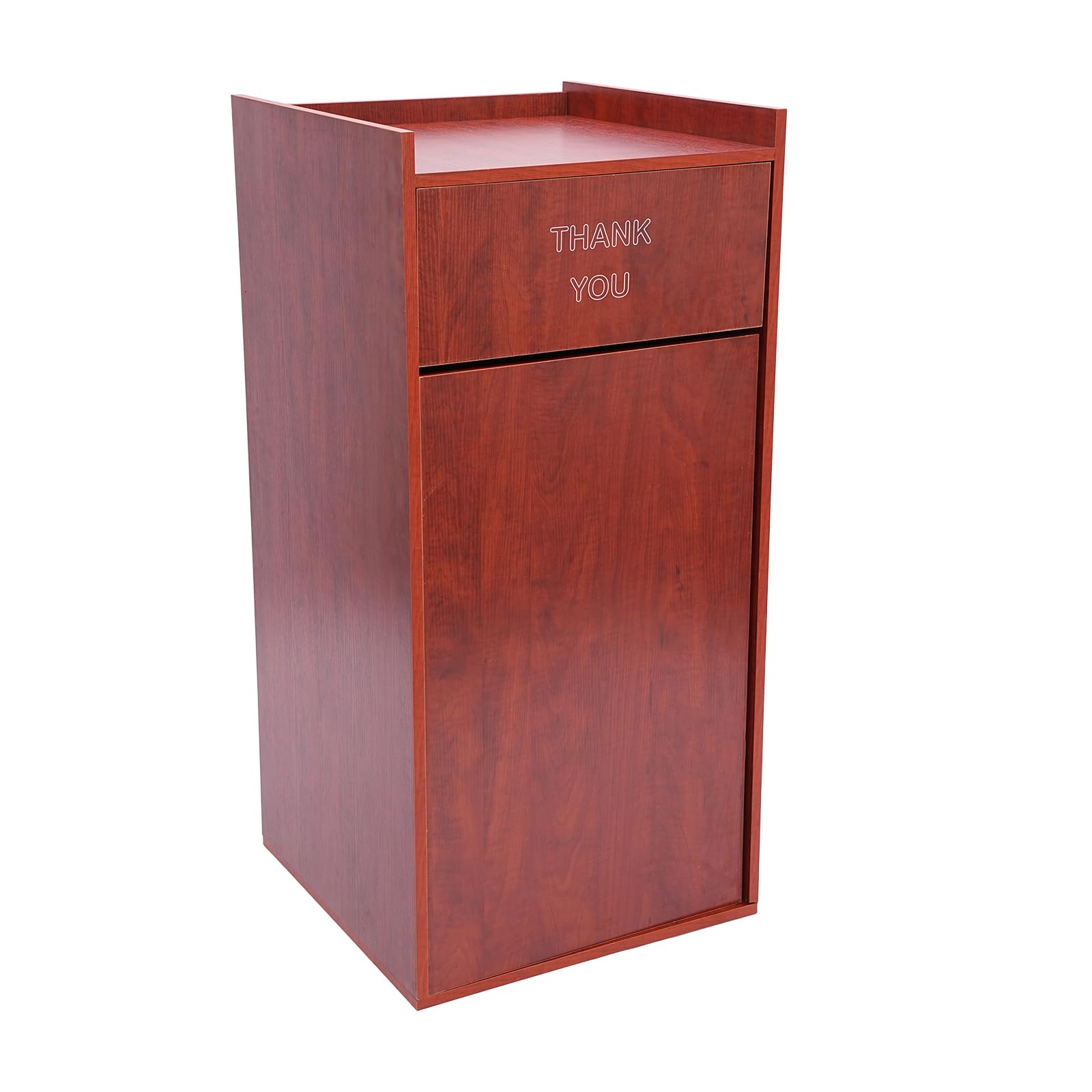 LOYALHEARTDY Restaurant Trash Can Cabinet Wood Commercial Trash Can 30L Trash Bin Cabinet Garbage Receptacle Indoor with Tray Holder for Restaurants
