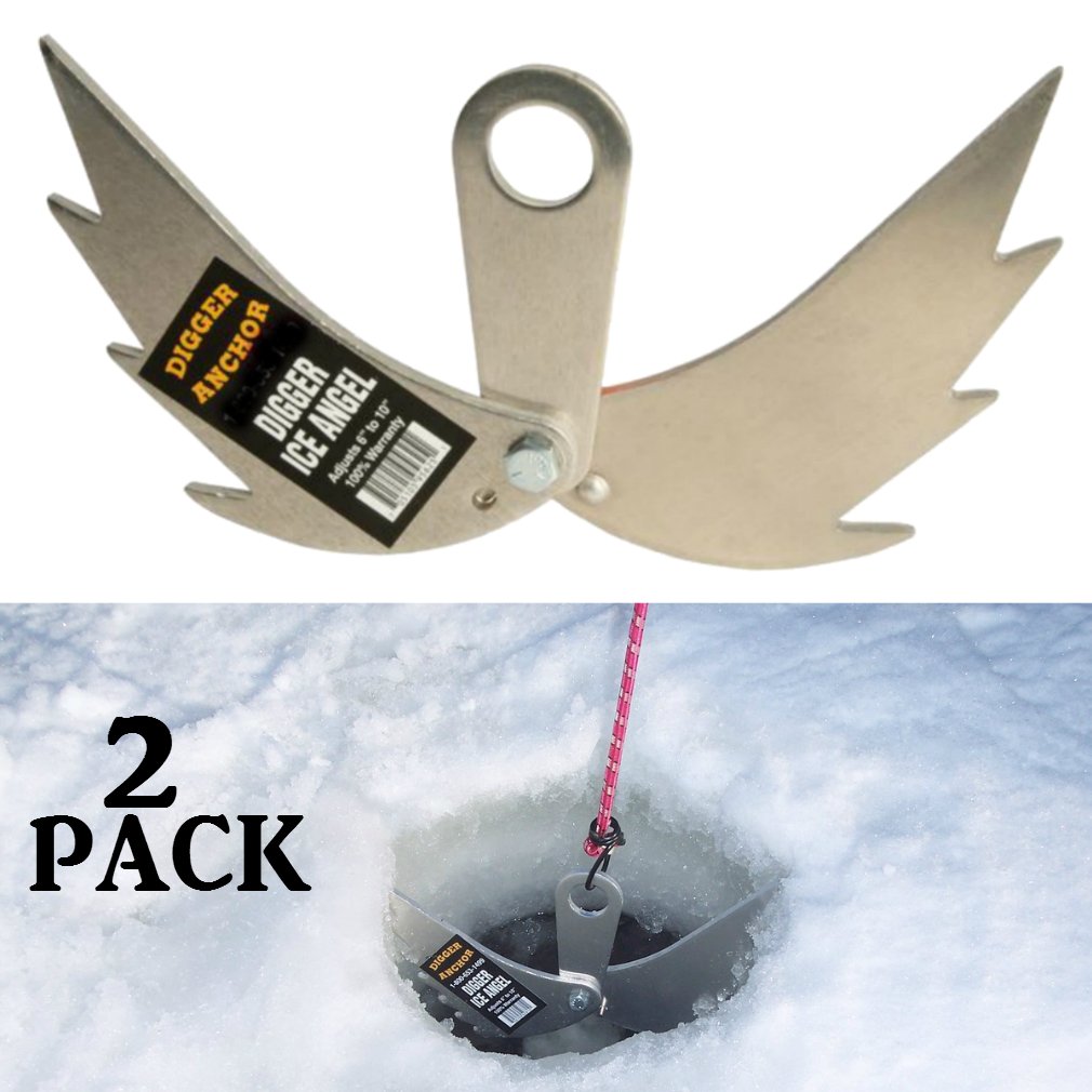 Bagger Ice Angels – Tragbar Fisch House Shanty Anchor Tie Down (2 Pack)