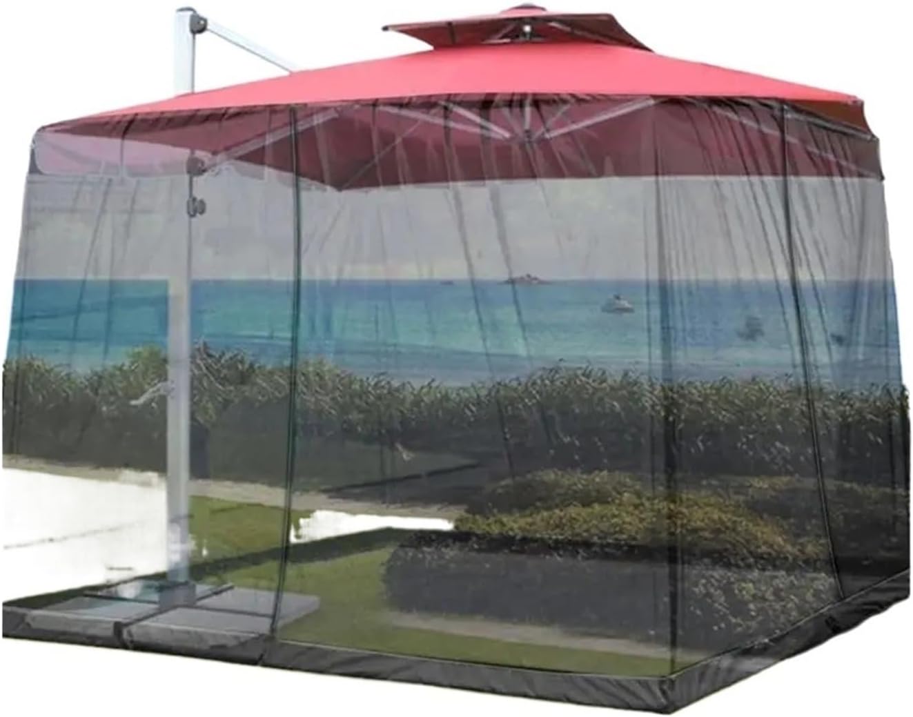 Outdoor Net Patio Umbrella Cover Netting Screen Resistant for Yard Camping Picnic(A4)