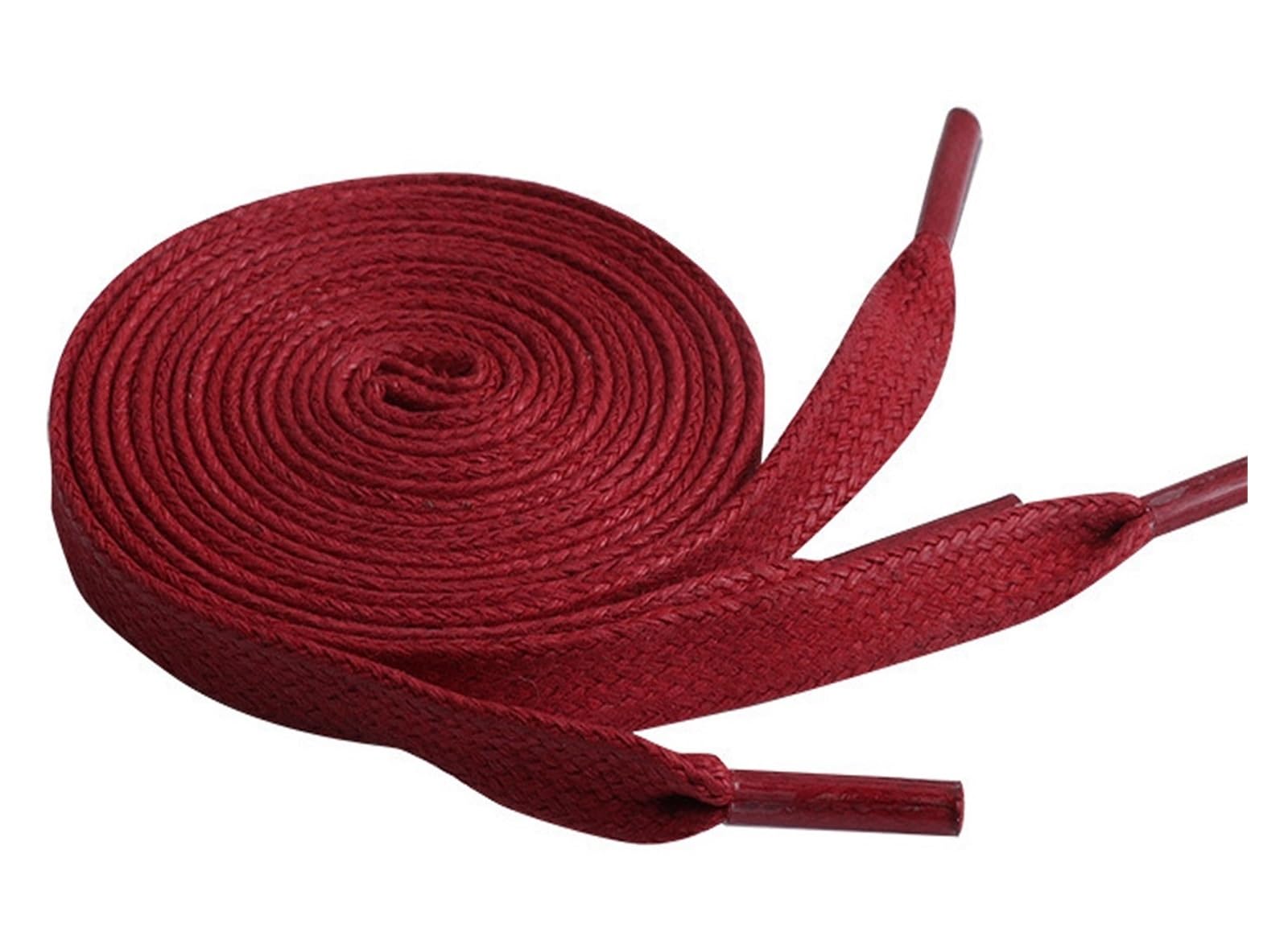 GPDNBIEU Shoelaces, Waxed Shoelaces Leather Waterproof Flat Shoe Laces Unisex Boots Shoelace(Red,140cm)