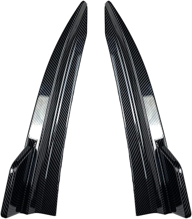 Rbanna1 Car Carbon Fiber Rear Bumper Lip Protector Side Corner Bumper Guard Trim Covers for BMW 3-Series G20 G21 M-Sport M340i 2019 2020 2021