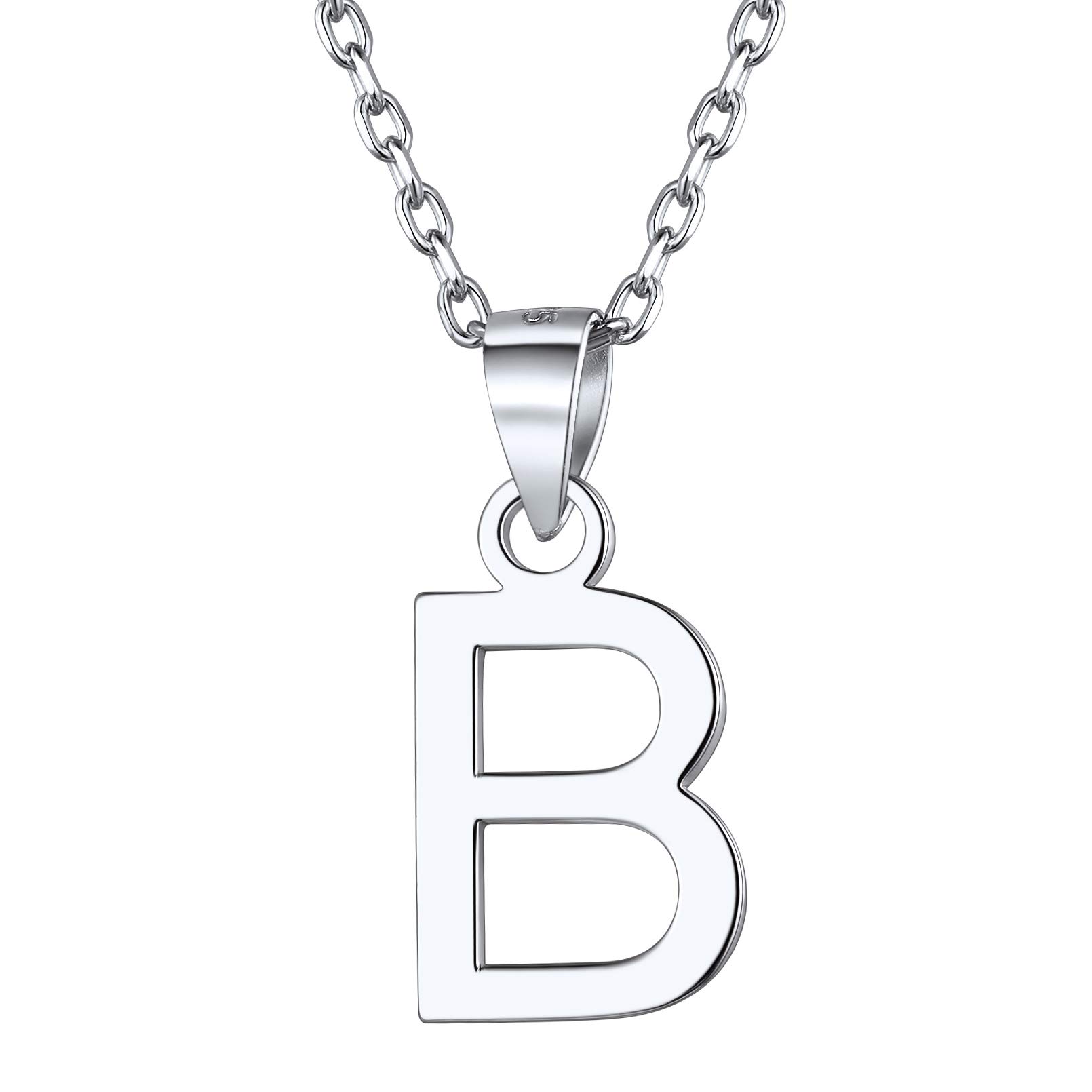 Collier Lettre Argent ChicSilver - Bijou Initiale Finition Joaillerie Ajustable - 8