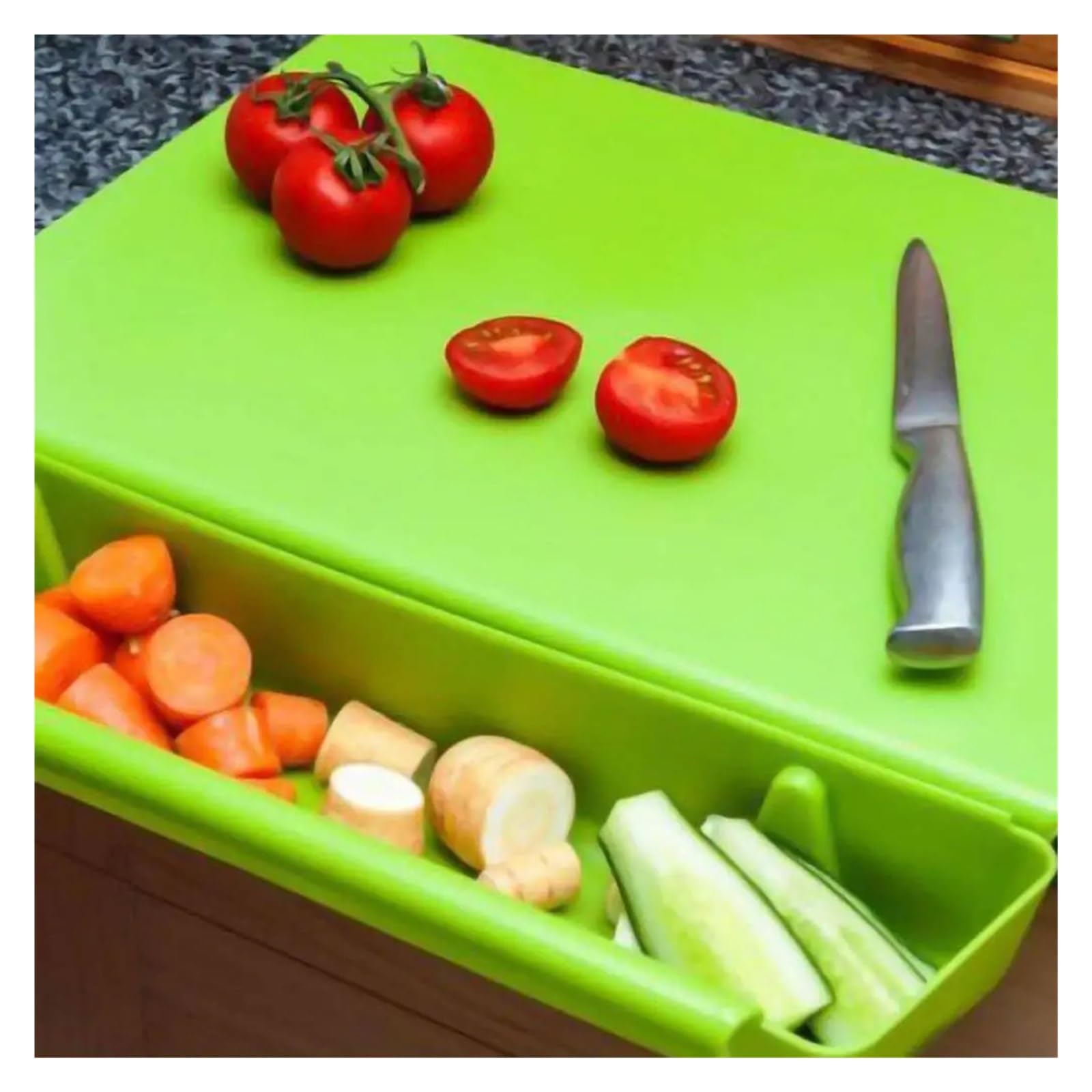 Tagliere Verdure 2 In 1 Con Accessori Cestello Removibile