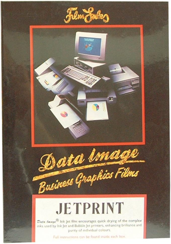 West Film A4 50 Micron Data Image Jet Print Self Adhesive - Clear (Pack of 50)