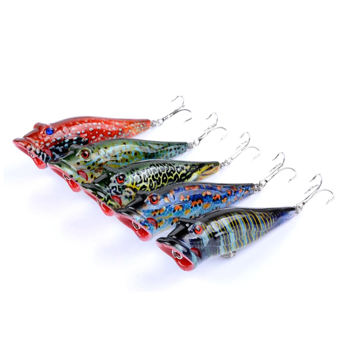 BESPORTBLE 15 Pz Esca per Pescare Esche Artificiali per La Pesca Esche di Acque Profonde Esche da Pesca Galleggianti Esca Dura 8 Cm