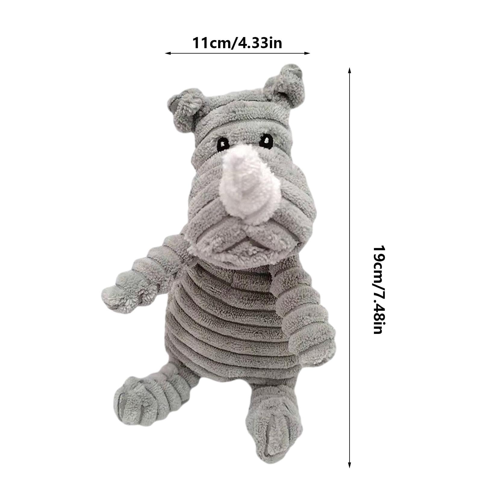 ナシノ、犬のぬいぐるみ Amazon | 犬のきしむおもちゃ、Rhino 犬のおもちゃ | サイのぬいぐるみ