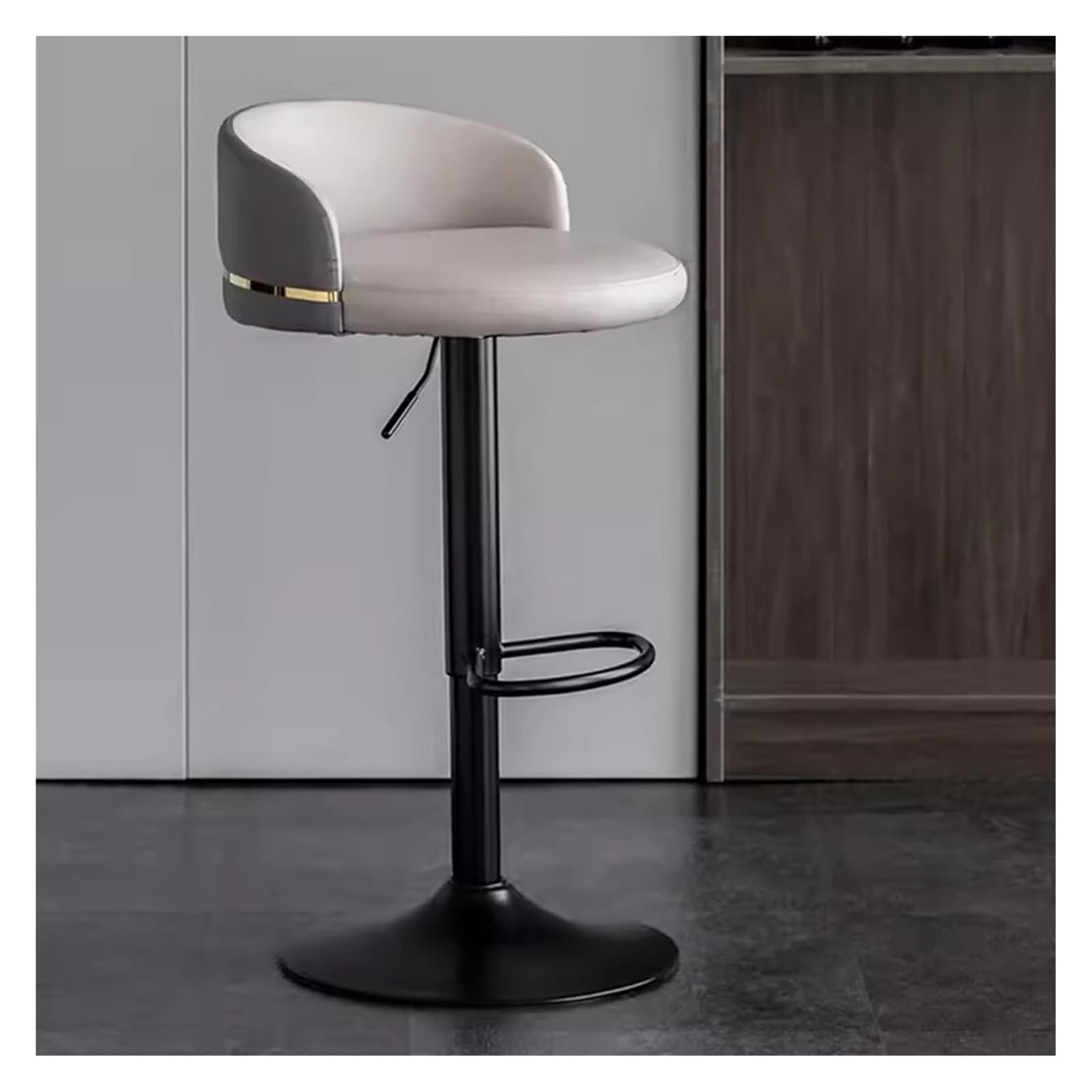 IvyLoutish Chair High Bar Stools, Breakfast Kitchen Bar Stool Pub Barstool, 360° Swivel Bar Chairs High Stools Height Adjustable
