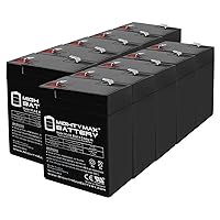 Vista 1 de Mighty Max Battery Mojo Robo Duck Decoy Game Deer Feeder Batería Recargable Reemplazo 6V 4.5AH - Paquete de 10