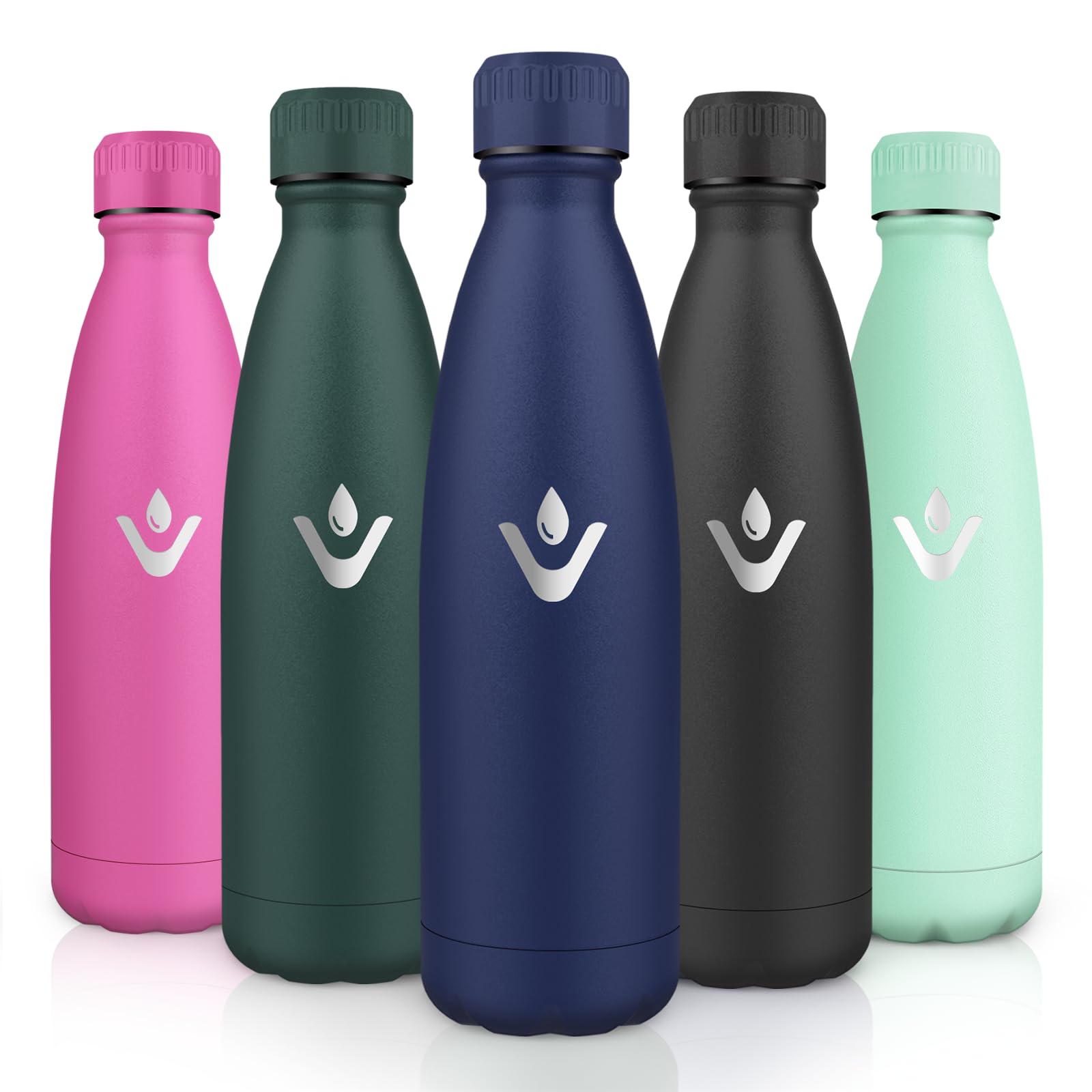 Motswedi Insulated Water Bottle, 750 ml, BPA-Free, Stainless Steel Children's Bottle, 24 Hours Cold & 12 Hours Hot, Insulated Thermos Flask, Reusable, Water Bottle for Hiking, Sports, Fitness, Gym