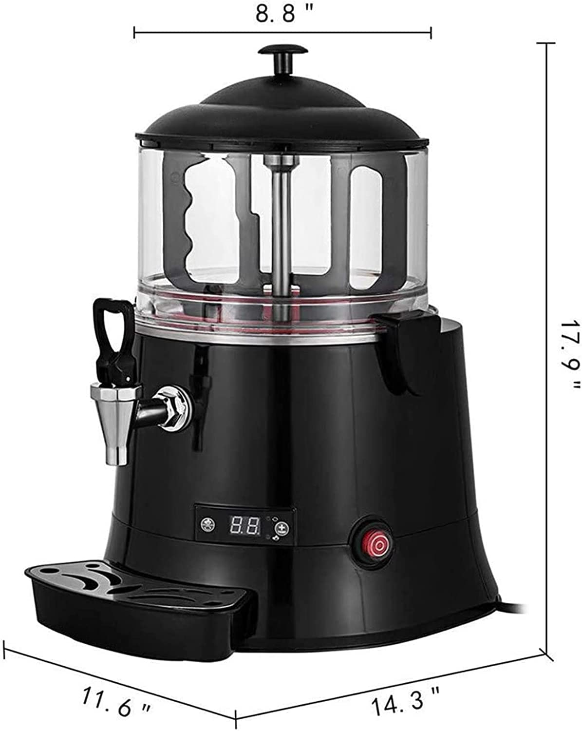 Machine à Fondre Chocolat électrique 40W, Pot En Céramique Antiadhésive - Capacité 1kg