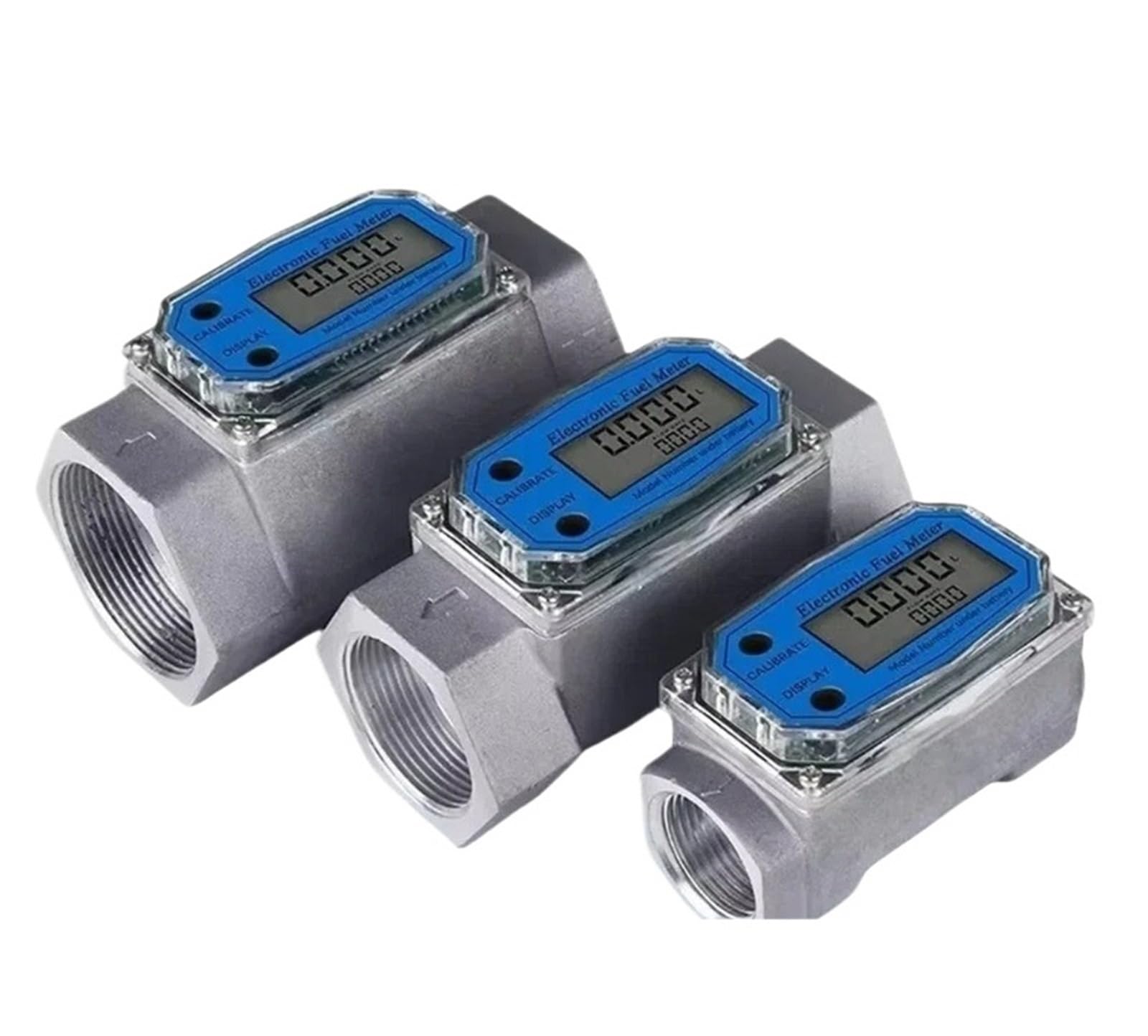 QfUxYYSLD 1pcs Digital Turbine Water Meter High Accuracy Sensor Counter for and General Fluid Measurement(1.5 inch)