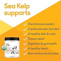 Vista 3 de Polvo de algas para perros y gatos, suplemento orgánico de algas marinas en polvo (16 onzas, 1 libra)