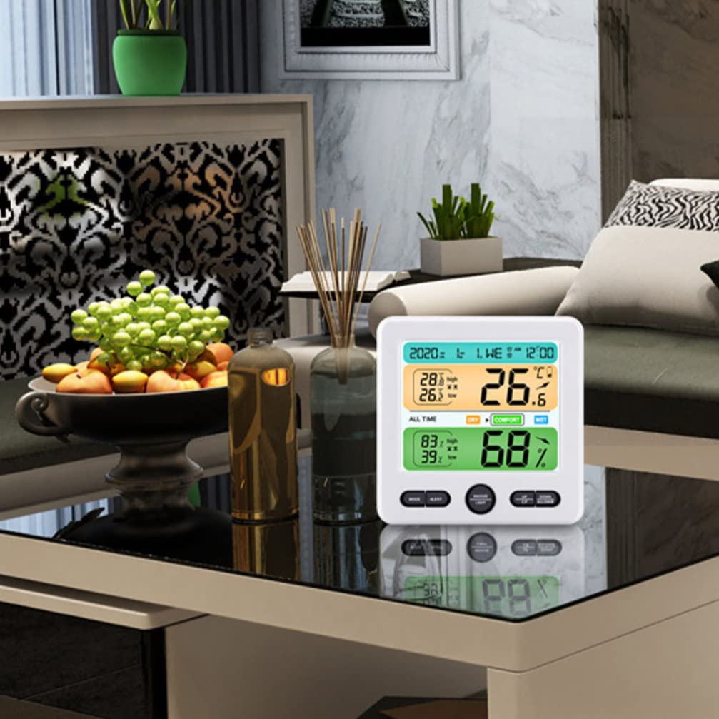 LIFKOME Digitales Hygrometer Innen mit Thermometer für Zuhause Tischthermometer Hygrometer Präzises Raum-hygrometer für Kinderzimmer und Wohnräume Elektrisches Heimwerkerwerkzeug