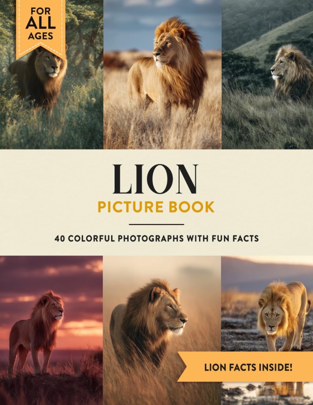 Lion Picture Book: Learn All About Lions with Fun Photos and Lion Facts for Kids & Adults