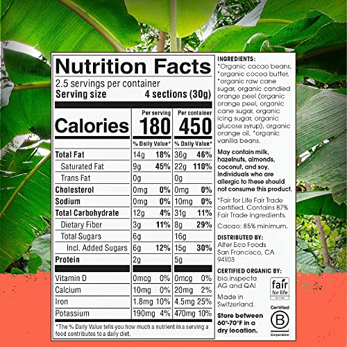 Alter Eco | Chocolate Bars | Pure Dark Cocoa, Fair Trade, Organic, Non-Gmo, Gluten Free (12-Pack Orange Blackout) #TOP1