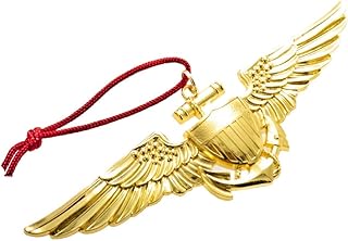 Naval Aviator Chrome Metal Christmas Ornament