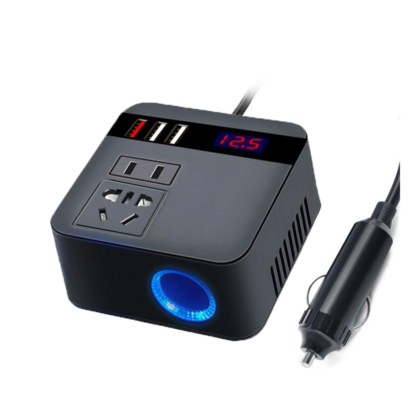 Onduleur de voiture 24V 220V anti-panne de batterie avec écran LED