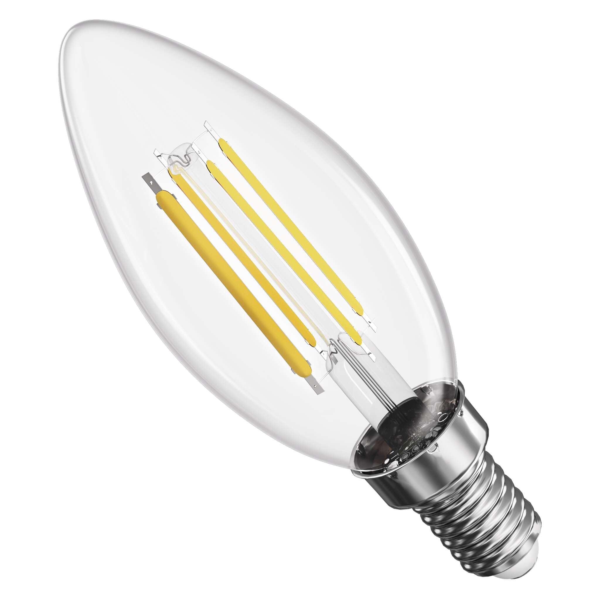 EMOS Żarówka LED Edison Candle, zamiennik żarówki 3,8 W do żarówki 60 W, klasa A, oprawa E14, jasność 806 lm, neutralna biel 4000 K, długa żywotność 50 000 h, CRI min. 80, kąt świecenia 360°