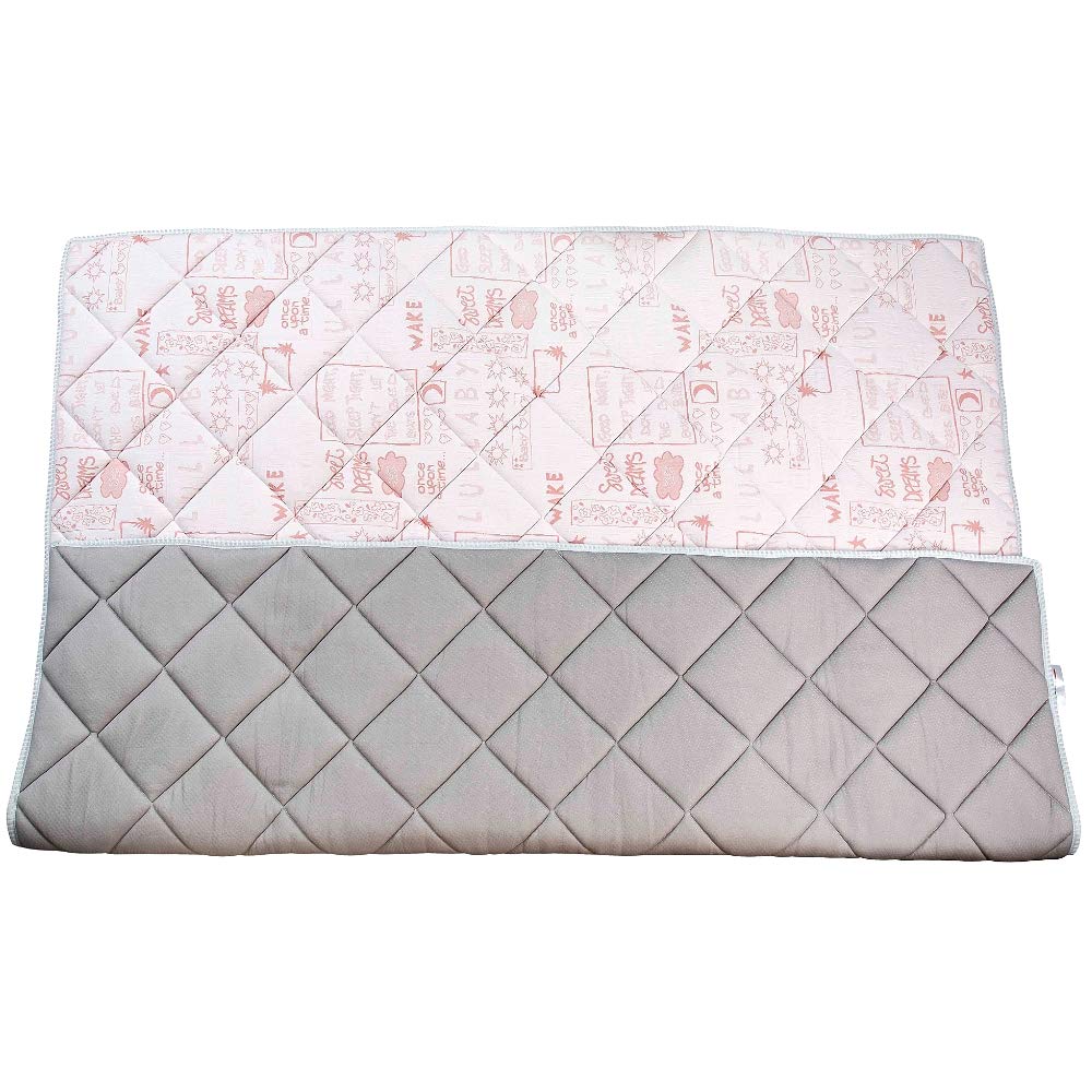 EVERGREENWEB - Tappetino da Gioco per Bambini e Neonati grande 200x200 cm color Rosa, Copertina da Pavimento Imbottita in Schiuma Morbida, Tessuto Anallergico, Materassino da Terra Pieghevole Lavabile