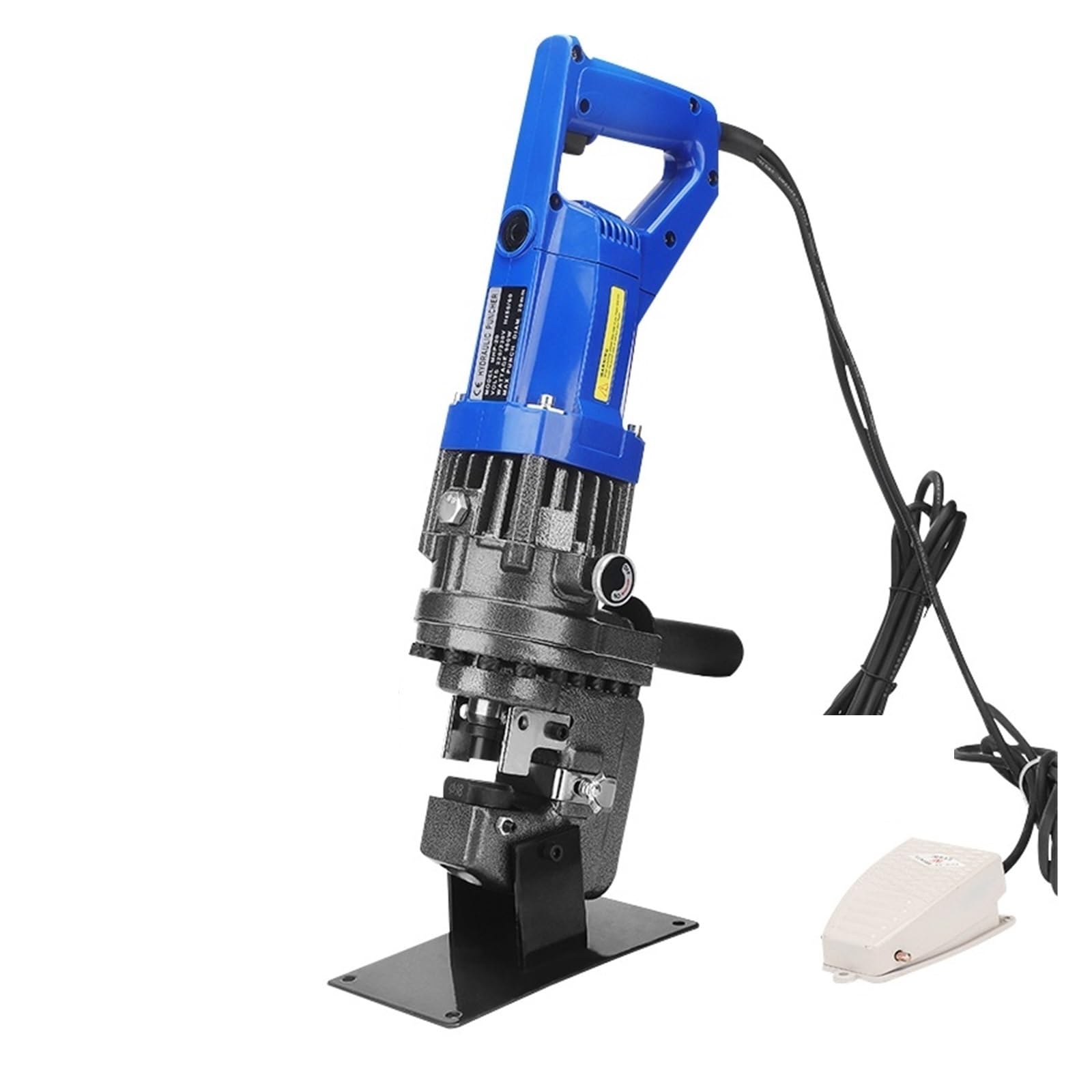 Agzjshkplwq Mhp-20-5 35Mm Hydraulic Crimping Tool, Jp-20 Electric Handy Hydraulic Hole Puncher For Punching 6Mm Thickness On Steel,Angle,Iron,Aluminum Plate Set(Mhp-20-5 35Mm)