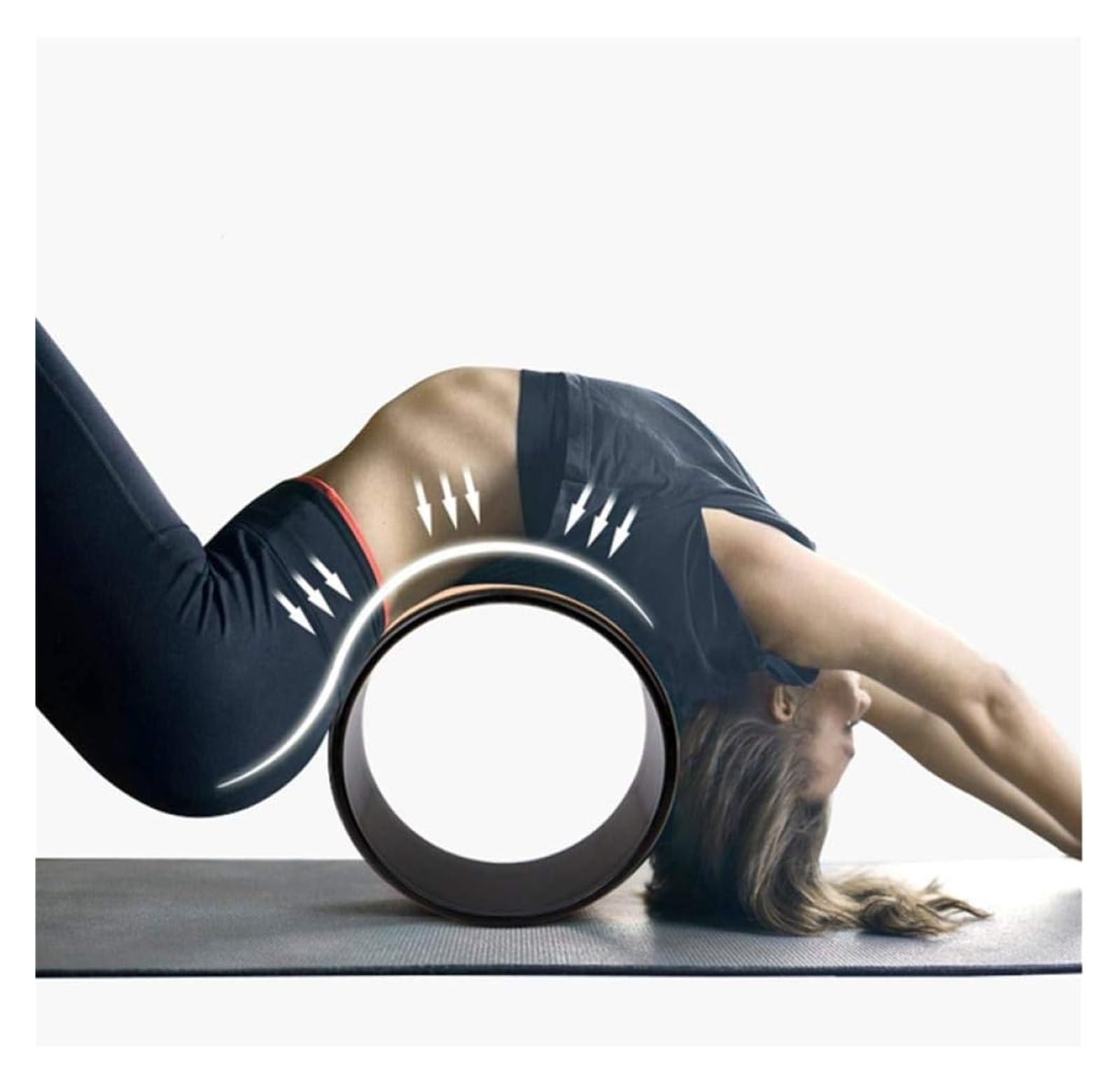 Aro de Yoga, Ejercicio Profesional de Madera del Gimnasio círculo la Yoga TPE Flor Mandala Pilates