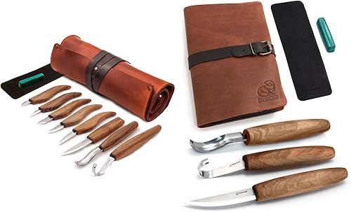 BeaverCraft S18X Deluxe Kit de tallado de madera S14x Kit de herramientas de tallado de cuchara de madera