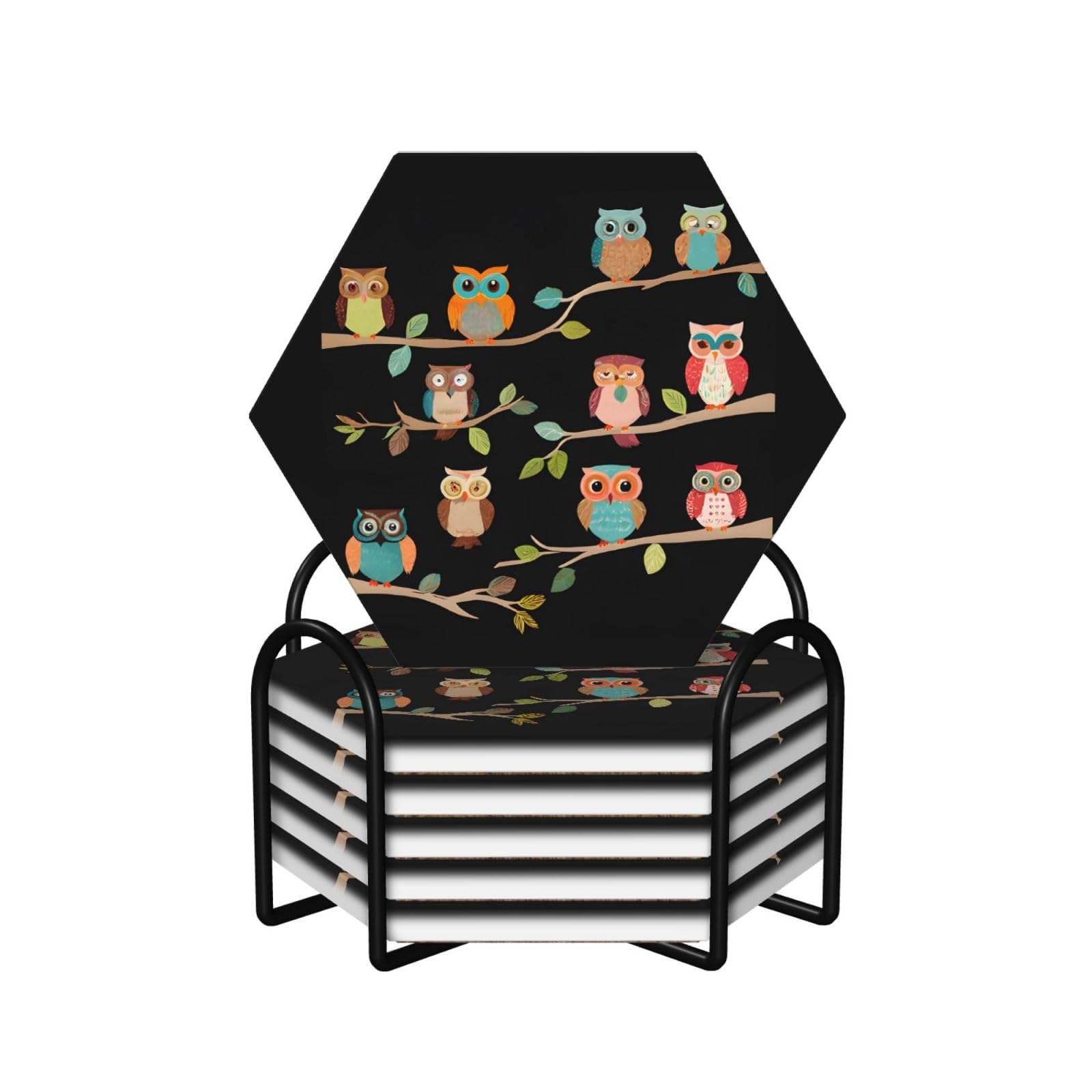 Dessous de verre céramique de qualité supérieure avec support design