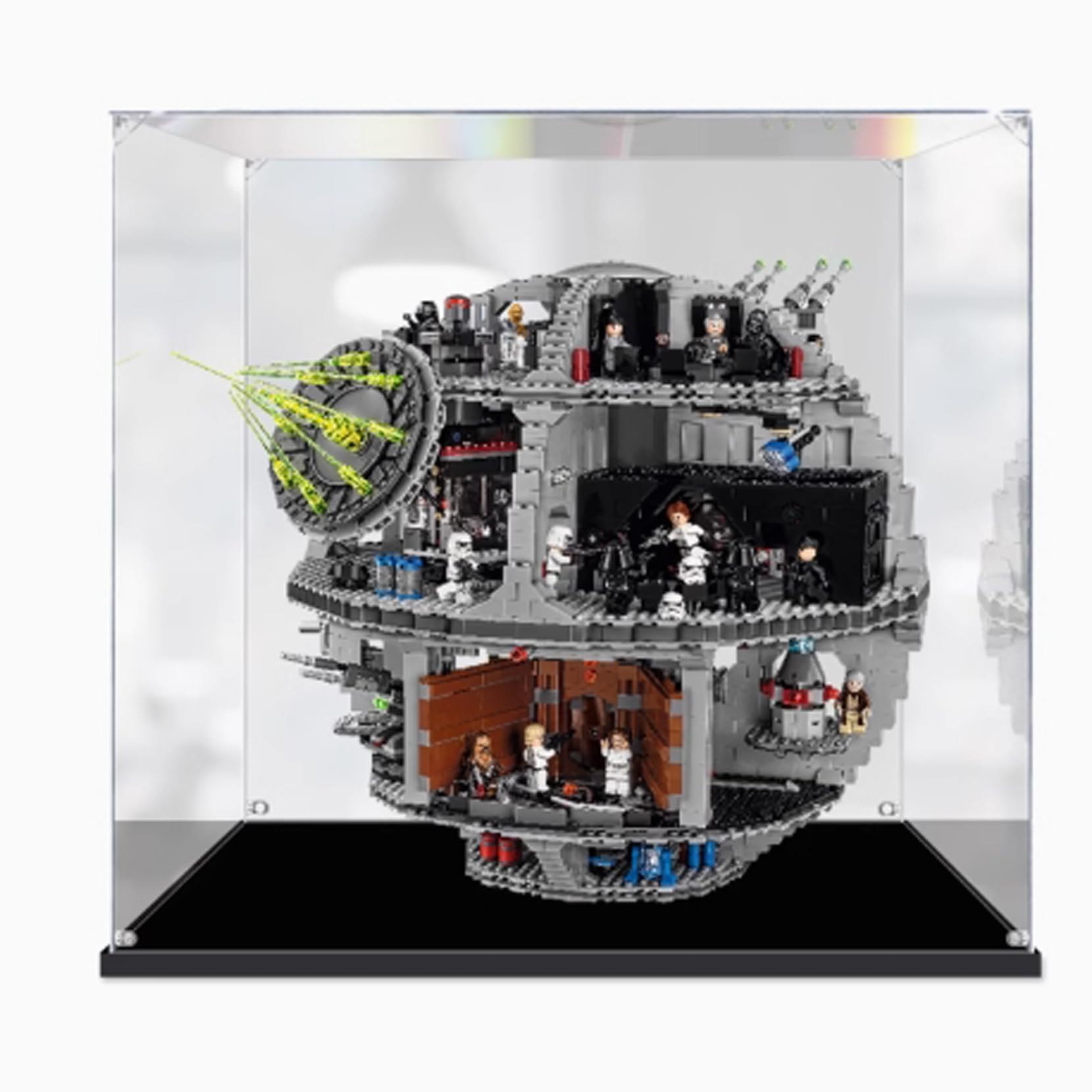 Acrylic Display Case for Lego Death Star 75159,Showcase,Protect & Decorate Model with Dustproof Storage Size 20.8 x 17.7 x 18.1 in (3mm)