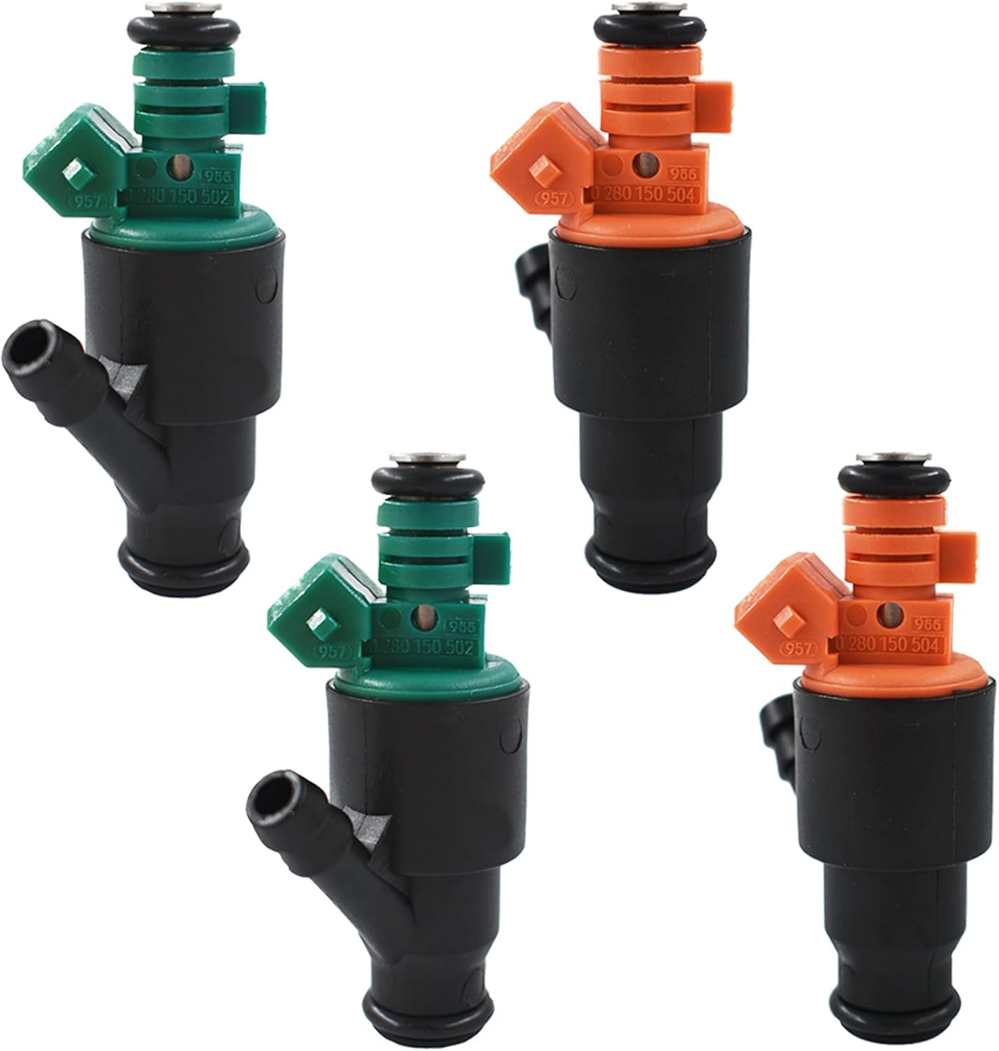 GENRICS 4Pcs Fuel Injectors Nozzle 0280150504 & 0280150502 Replacement for Kia Sportage 2.0L 1995-2002