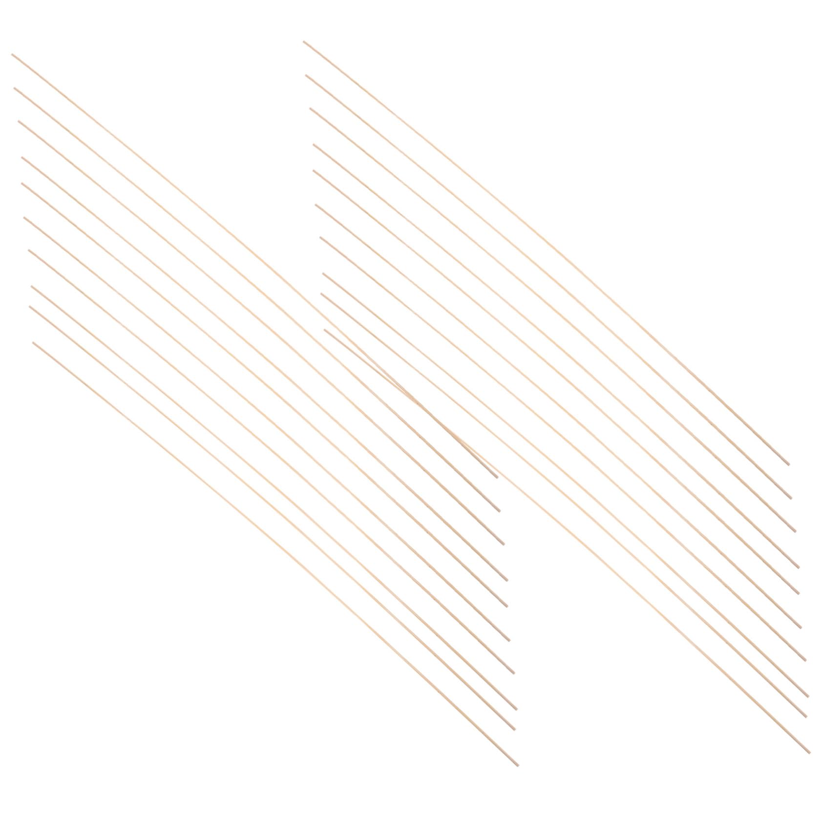 ERINGOGO Kite Support Accessories 20pcs Bamboo Dowel Rods Thin Craft Sticks for Kite Building Boys and Girls