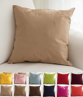 TangDepot Cotton Solid Throw Pillow Covers, 18