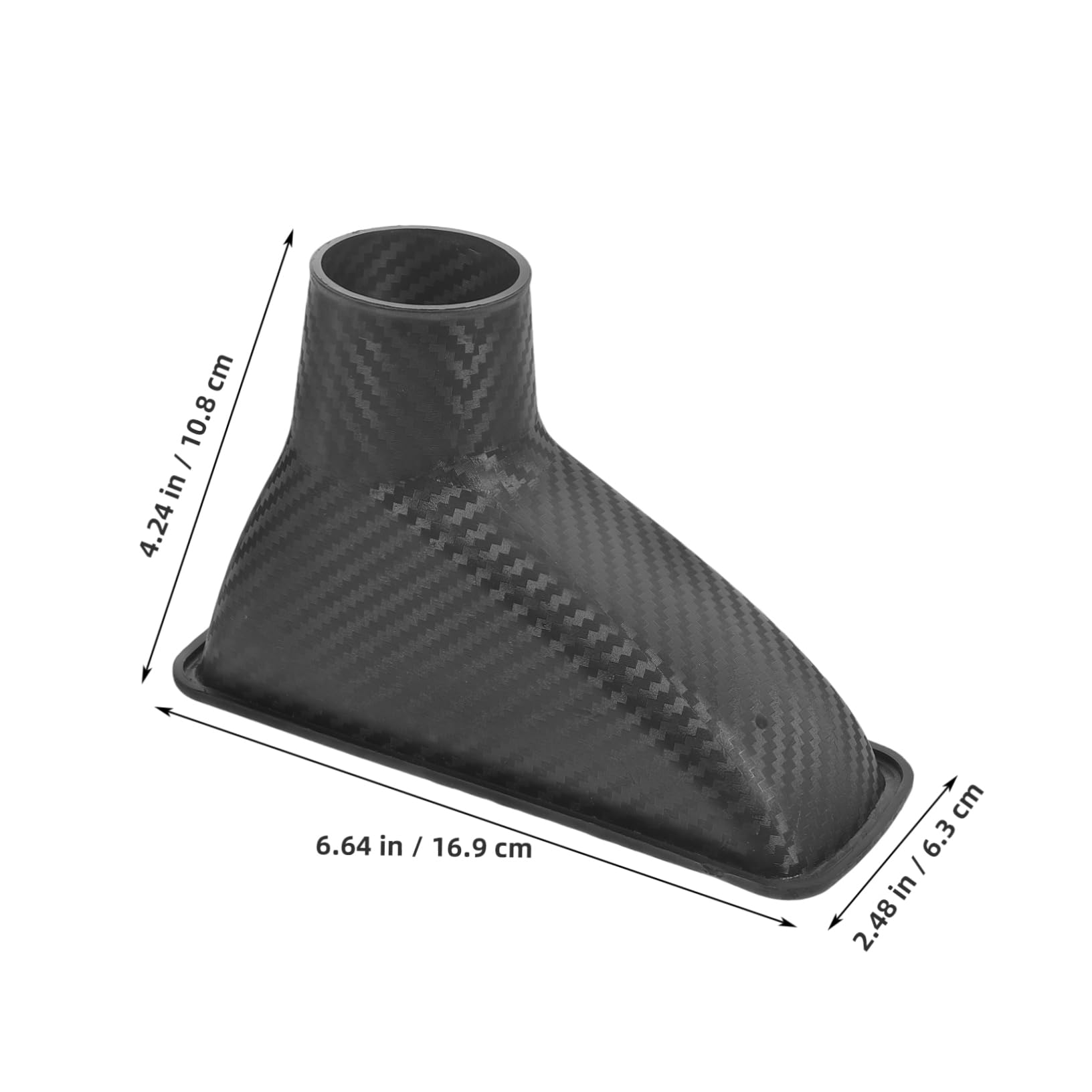 iplusmile 2st Lufteinlass Aus Kohlefaser Motorhaube Conditioner Automobilzubehör Trichter Lufteinlässe An Der Vorderen Stoßstange Auto-kühlergrill-einlass Sitz Luftansaugschlauch Black Abs