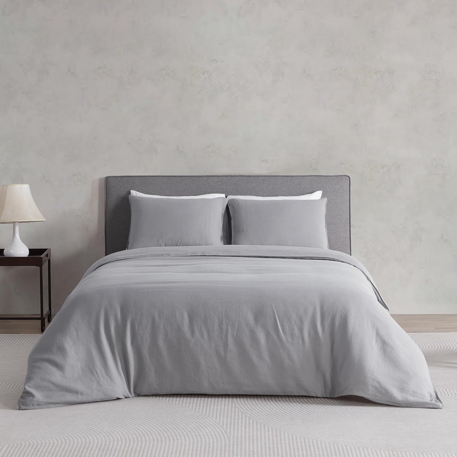 Set Copripiumino da Letto in 100% Lino Francese Naturale
