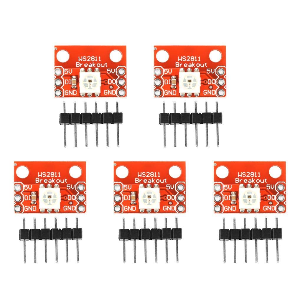 5 Units LED Breakout Module WS2812 RGB 5050 RGB with WS2812S Chip Used for 5050 RGB LED