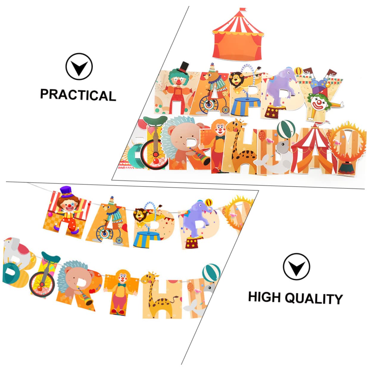 Slinger Happy Birthday Circus Party - Bestel nu voor een feestelijk tintje Slinger Happy Birthday Circus Party - Bestel nu voor een feestelijk tintje