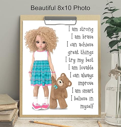 Miniatura 4 de Wall Decor for Girls - Inspirational Gifts for Girls - Wall Art for Girls - Little Girls Bedroom - Toddler Girls Room - Positive Affirmations -