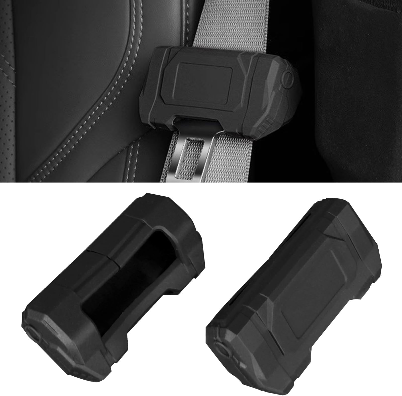 2PCS Car Seat Belt Buckle Covers, Seat Belt Clips Cover