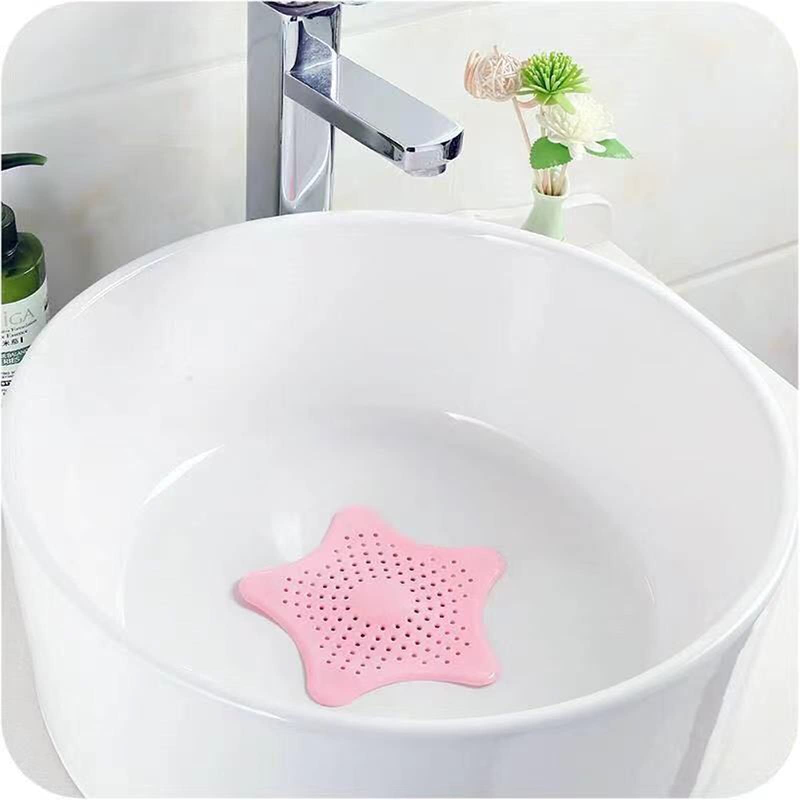 Collecteur de cheveux pour douche, crépine d'évier avec ventouse pour cuisine et salle de bain, 2 pièces (gris) | Leroy Merlin