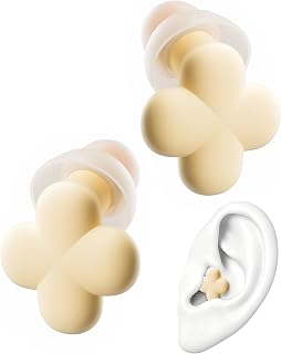 Bloom Earplugs, Small Ear Canal Ear Plugs, Ultra Comfortable, Stylish Ear Plugs for Women with Soft Patented Qufits Ear Tips, Reusable Noise Cancelling Earplugs for
