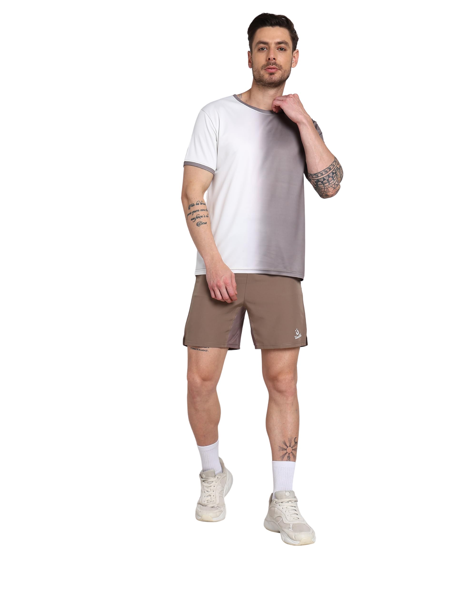 Mens Active Sports Wear T-Shirt Shorts Sets Perfect For PickleBall Tennis Badminton (S-XL Size)-image-18