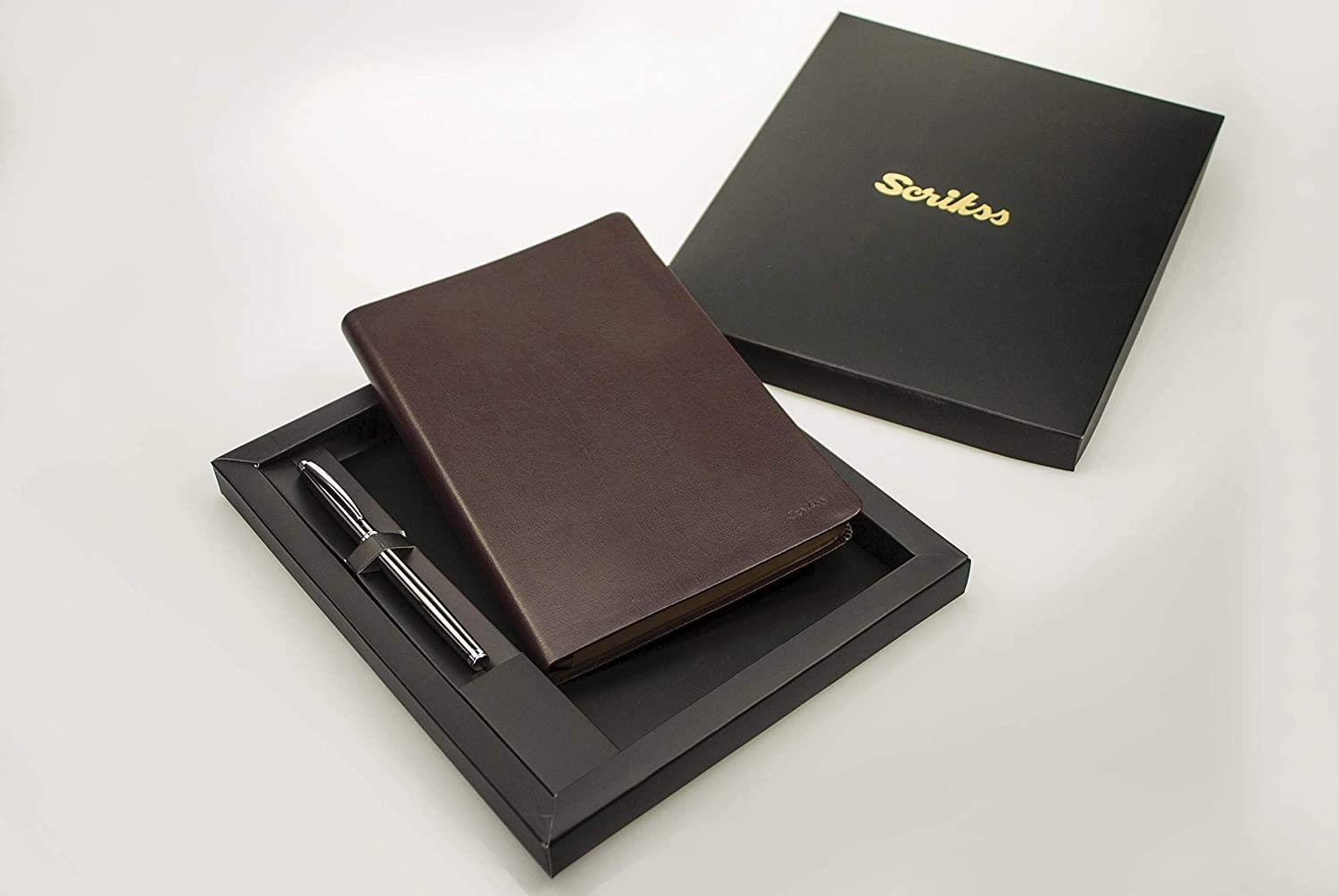 Scrikss Chester Defter Ve Kalem Set Siyah A5