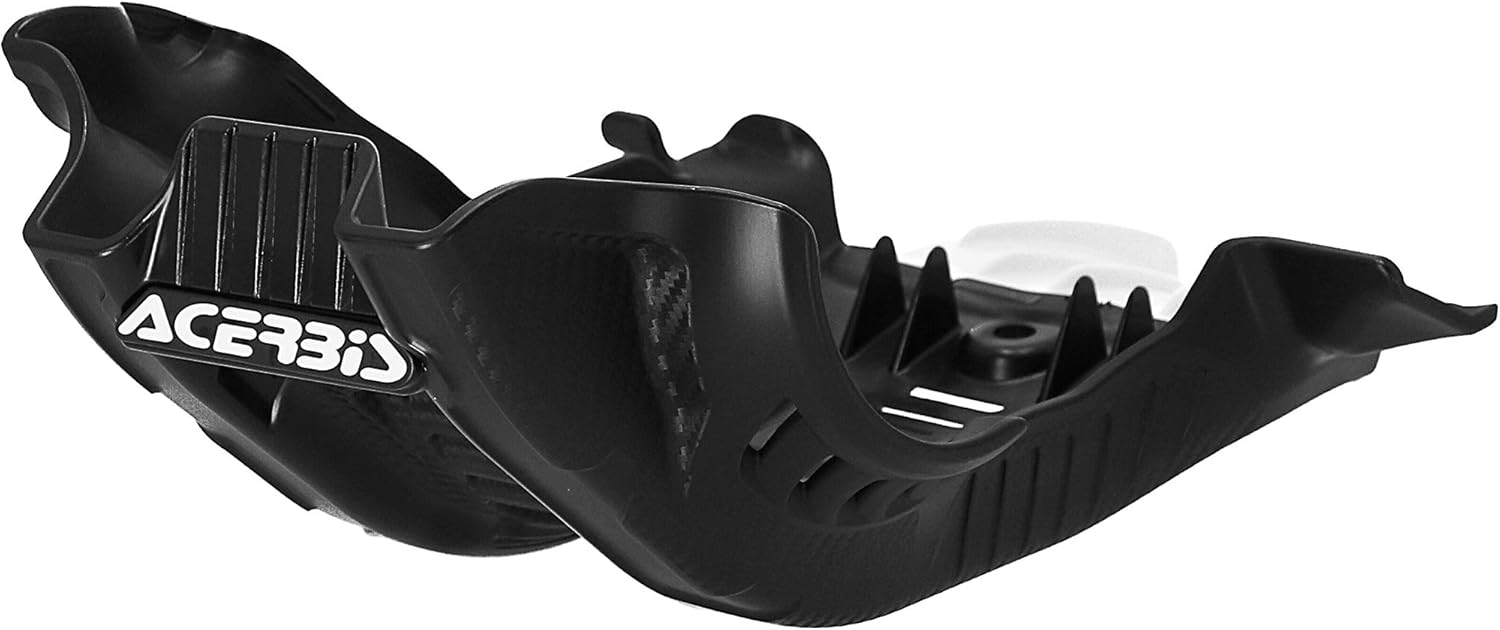 Acerbis Plastic Offroad Skid Plate with Linkage Guard Black/White Compatible with KTM 250 XC-F/350 XC-F 2019-2022 - 2791681007