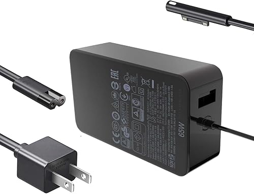 Miniatura 9 de HHZ Cargador de repuesto de 65 W compatible con Microsoft Surface Pro 3456789X, adaptador de corriente alterna, fuente de alimentación para laptop