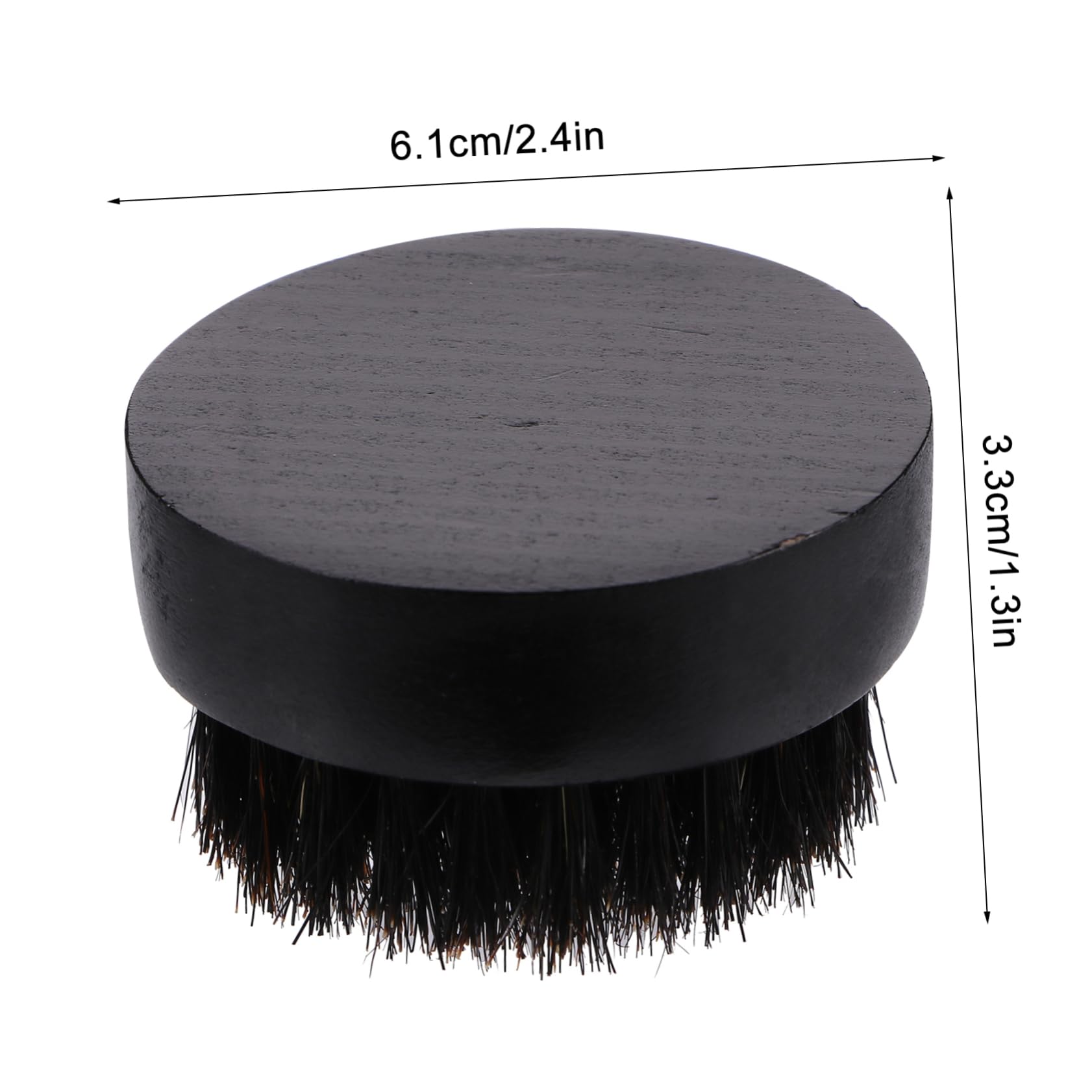 Gogogmee Natural Wood Handle Bristle Beard Brush Men's Grooming Tool for Hair Styling Cleaning