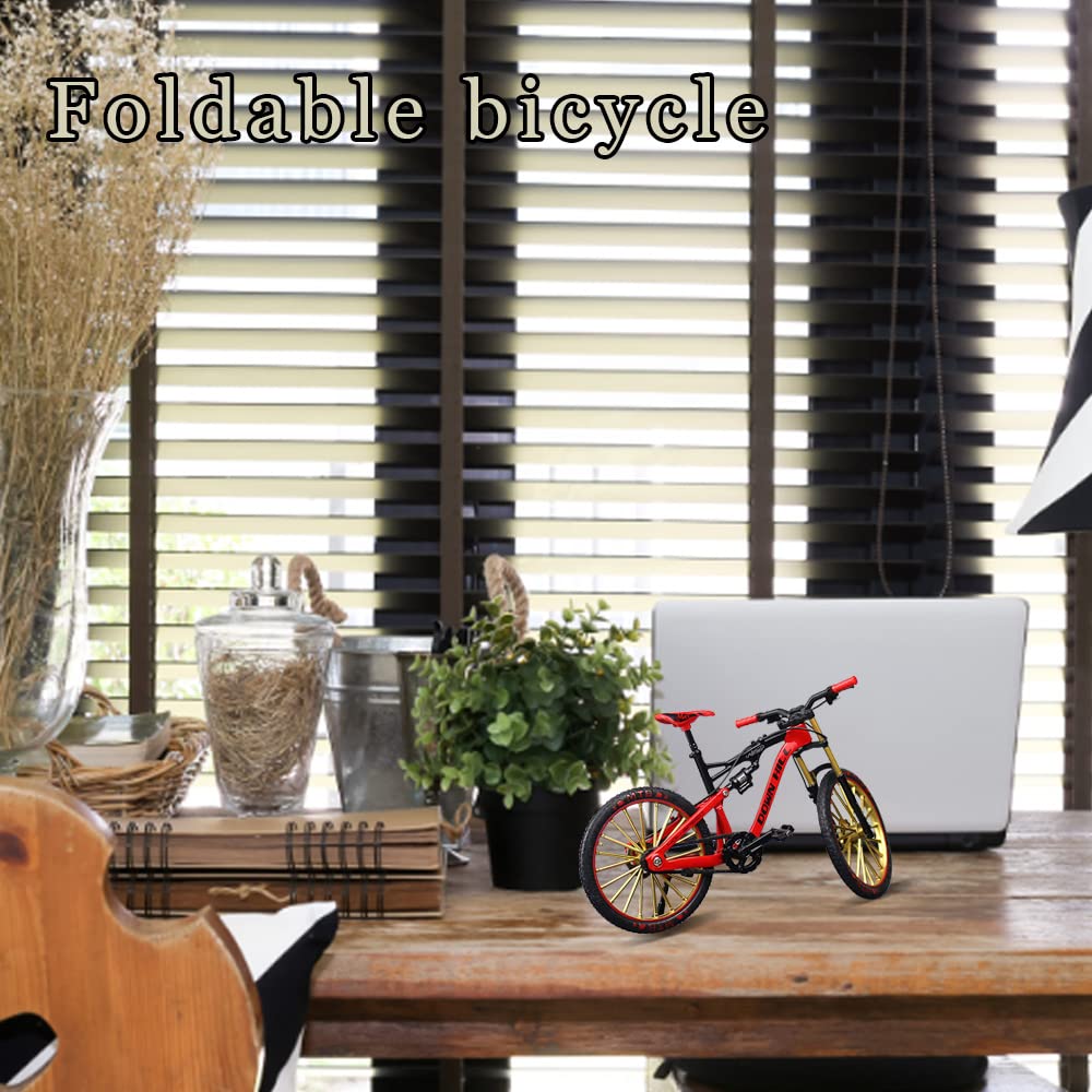Jiahuade Mini Bicicletta Giocattolo,BMX Finger Bike,Bicicletta da Dito,bicicletta Metallo Miniatura,bicicletta Mountain Bike Modellino