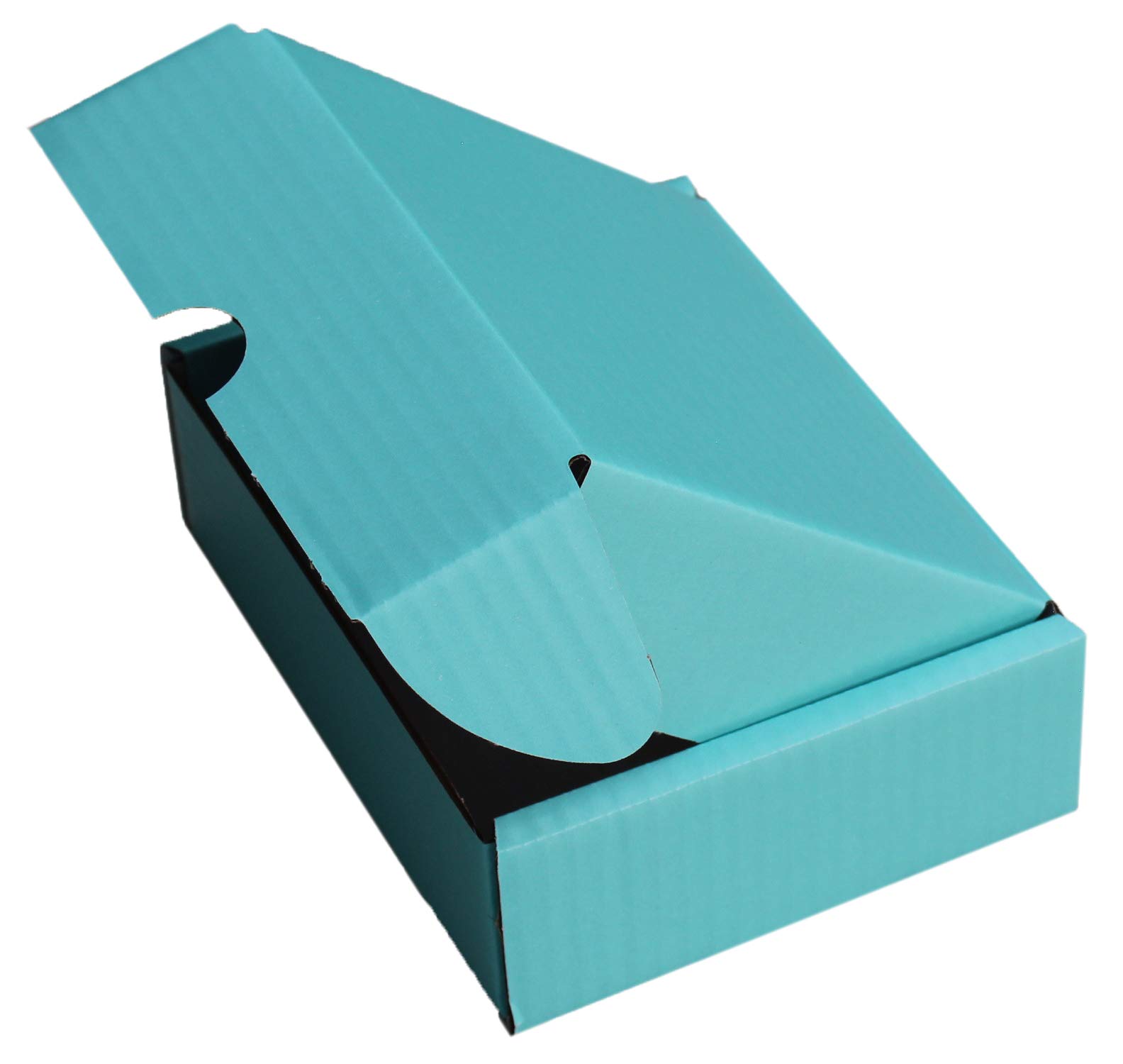 PINK BLACK BLUE RED WHITE BROWN CARDBOARD SMALL PARCEL BOXES SHIPPING MAILING GIFT STORAGE (12" x 9" x 4", LIGHT BLUE, 50)