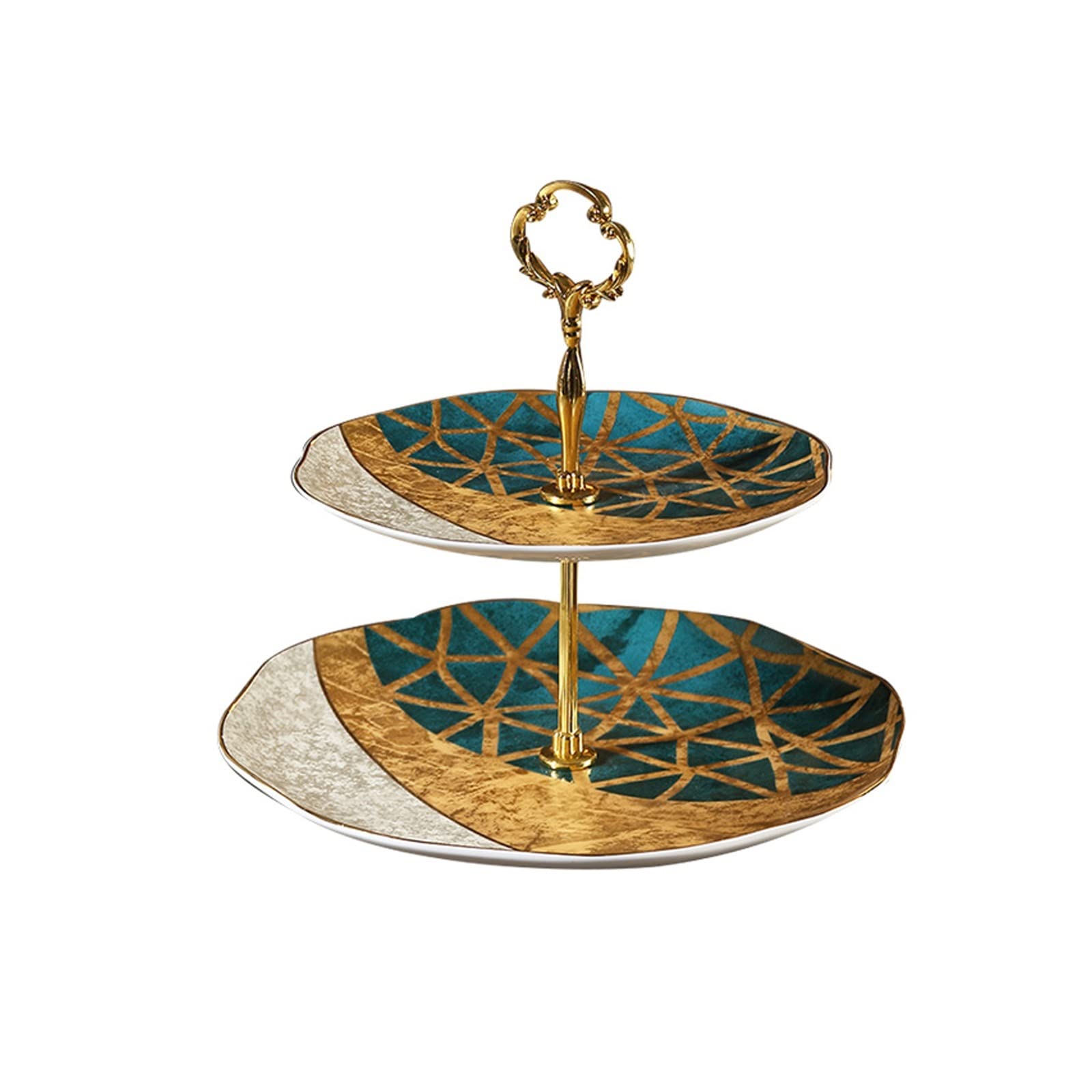 Cake Stand Afternoon Tea Snack Stand Three-tier Cake Stand Dessert Table Snack Plate Three-tier Cake Display Stand Fruit Plate Dessert Stand
