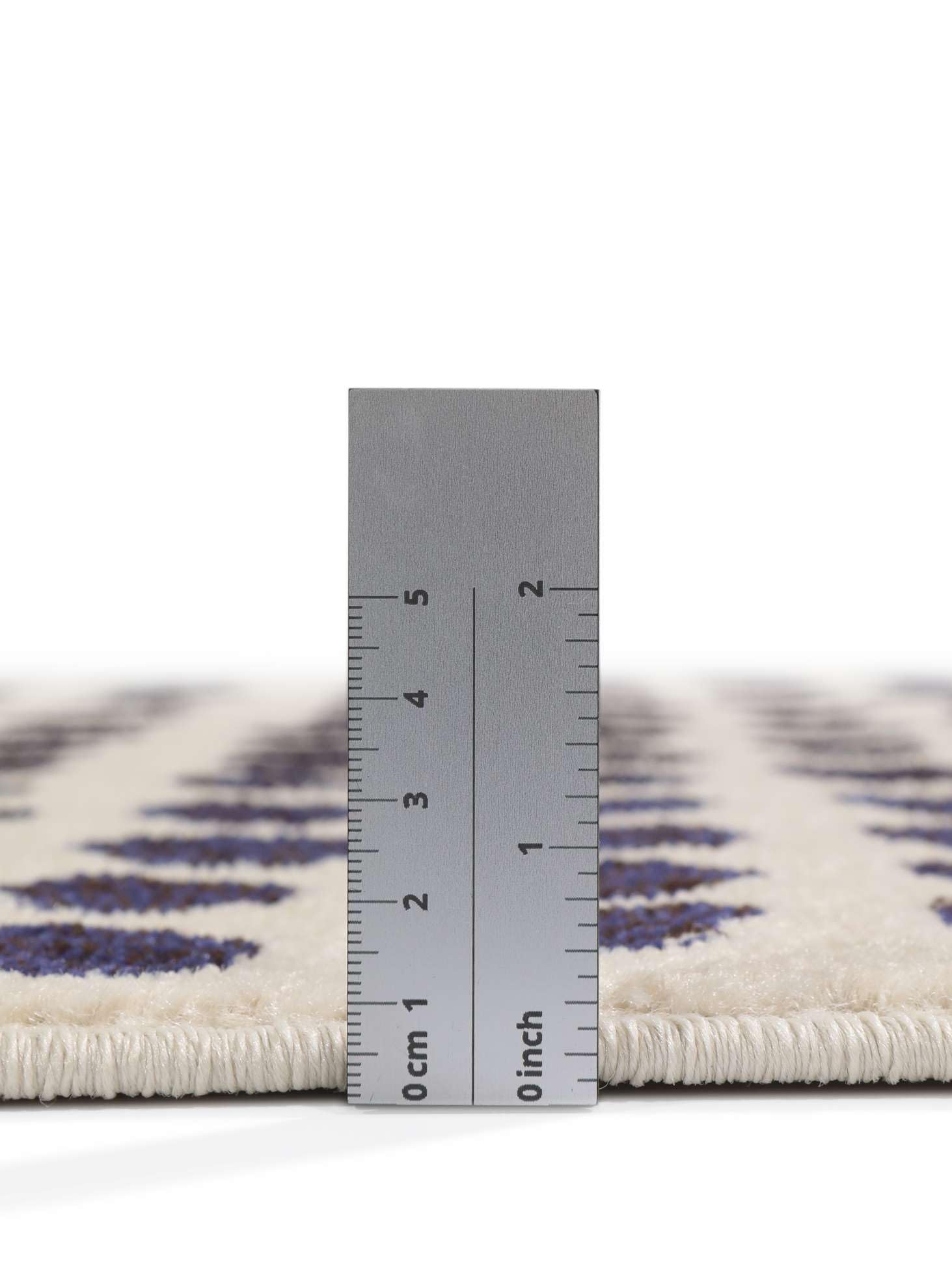 RugVista Square Teppich, 80 x 300 cm, Beige/Dunkel Blau
