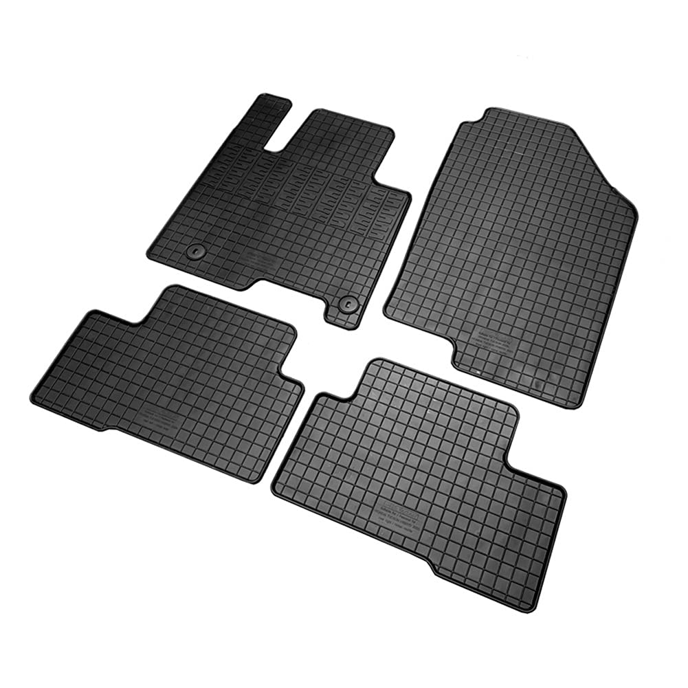 Auto-Style Tappetini in Gomma Compatibile con Hyundai Tucson (NX4E) Full Hybrid 2020- (4 Pezzi + Sistema di Fissaggio)